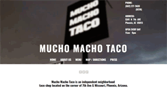 Desktop Screenshot of muchomachotaco.com